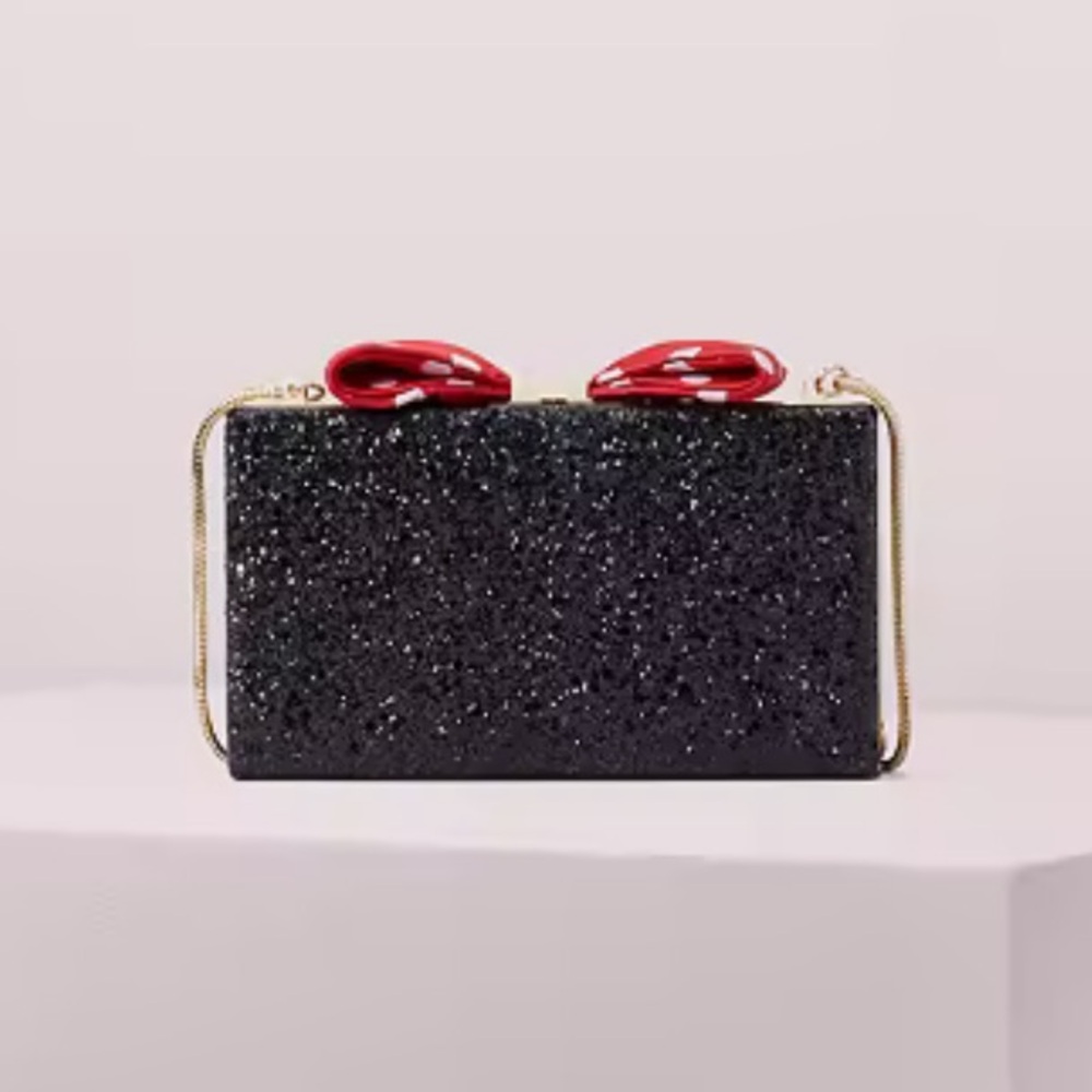 NWT kate spade x Disney Sparkle Minnie Mouse Clutch